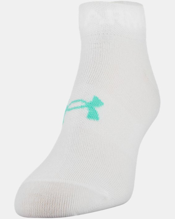 Women's UA Essential Low Cut Socks - 6-Pack, White, pdpMainDesktop image number 11
